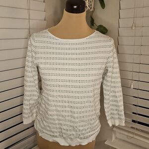 Hobbs London Striped Knit Top